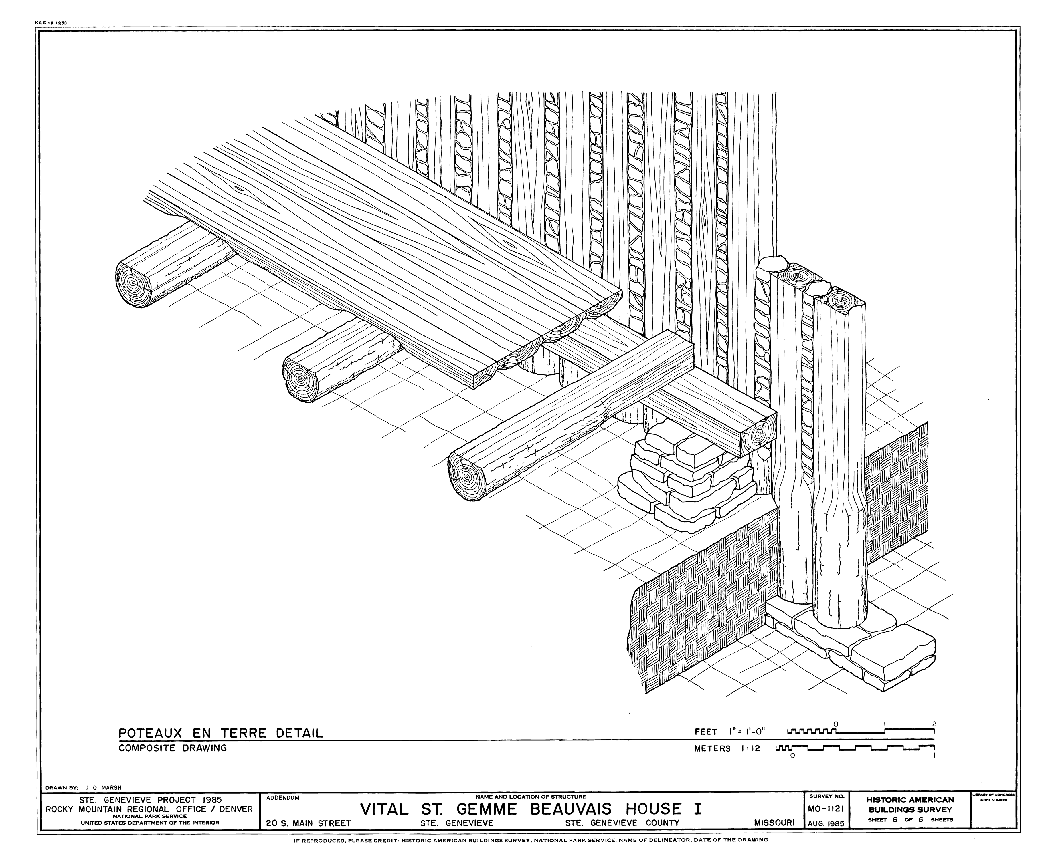 a post in the ground